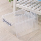 Контейнер для хранения с крышкой, 15 л, 41×29.5×18.3 см, пластик, прозрачный - Фото 9