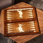 Нарды ручной работы "Герб", 60х30 см, с шахматным полем, Армения 9079135 - фото 14074938