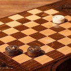 Нарды ручной работы "Орел атакующий" с ручкой, 60х30 см, с шахматным полем, массив ореха, Армения - Фото 7