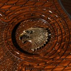 Нарды ручной работы "Орел", глубокая резка, с ручкой, 60х30 см, с шахматным полем, Армения - фото 6680438
