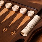 Нарды ручной работы "Герб России", глубокая резка, с ручкой, 60х30 см, с шахматным полем, Армения - Фото 4