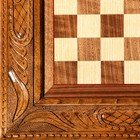 Шахматы ручной работы "Классика с резкой", на ножках, 50х50 см, массив ореха, Армения - фото 8931921