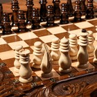 Шахматы-нарды ручной работы "Универсал", с ручкой, 50х27 см, массив ореха, Армения - Фото 4