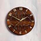 Часы ручной работы "Узор", 30 см, массив, Армения - фото 17422