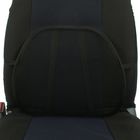 Ортопедическая спинка на сиденье упругая на сиденье 38х39 см, черный - Фото 2