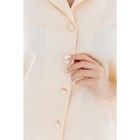 Рубашка женская с длинным рукавом, размер 48, цвет персиковый - Фото 4