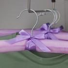 Вешалка-плечики для одежды мягкая «Атлас», размер 44-48, цвет сиреневый - Фото 4