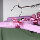 Вешалка-плечики для одежды мягкая «Атлас», размер 44-48, цвет сиреневый - Фото 7