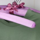 Вешалка-плечики для одежды мягкая «Атлас», размер 44-48, цвет сиреневый - Фото 8