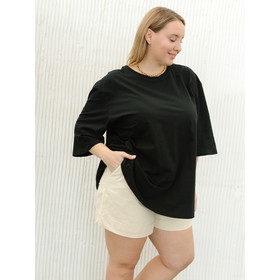 

Футболка женская, размер 50, цвет чёрный