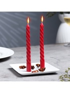 Набор свечей ароматических витых, 1.5×15 см, 2 шт., лаванда - Фото 2