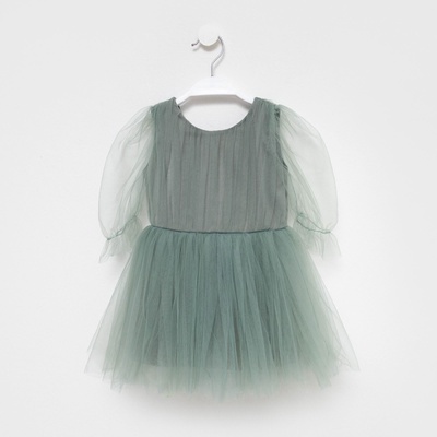 Платье нарядное для девочки KAFTAN, зелёное, рост 134-140 см