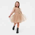 Платье для девочки нарядное KAFTAN, рост 110-116 см (32), бежевый - Фото 5