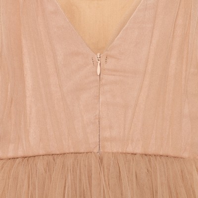 Платье нарядное для девочки KAFTAN, бежевое, размер 36 (134-140 см)