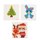 Аквамозаика «Дед мороз с оленем и зайчиком», 3 трафарета - фото 119097810