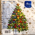 Салфетки бумажные Перышко Prestige 33х33  "Новогоднее чудо" 3сл 20л.  (артикул 9210843)  большой выбор товаров оптом и в розницу по низким ценам с доставкой