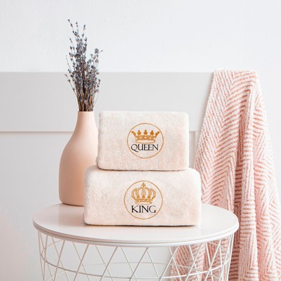 Полотенце махровое Queen, 70×130 см, 100% хлопок, 350 г/м²