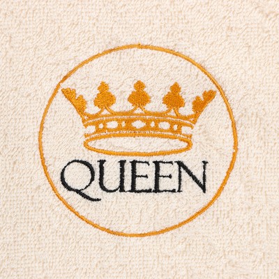Полотенце махровое Queen, 70×130 см, 100% хлопок, 350 г/м²