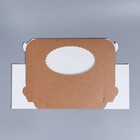 Коробка для капкейка, кондитерская упаковка с шильдиком, 6 ячеек, «Ручная работа», 23.5 х 16 х 10 см (комплект 5 шт) - фото 27185947