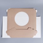 Коробка для капкейка, кондитерская упаковка с шильдиком, 6 ячеек, «Ручная работа», 23.5 х 23.5 х 10 см - Фото 5