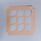 Коробка для капкейка, кондитерская упаковка с шильдиком, 6 ячеек, «Ручная работа», 23.5 х 23.5 х 10 см - Фото 6