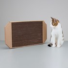 Когтеточка-лежанка для кошек из гофрокартона КРАФТ, 57 х 28,5 х 2,5 см - фото 8145733