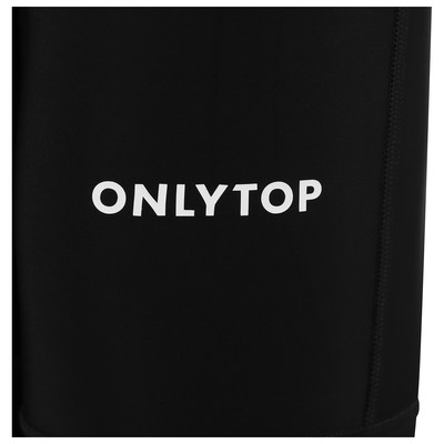 Тайтсы ONLYTOP беговые компрессионные, размер 50, чёрные