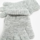Перчатки женские, цвет светло-серый, размер 18 - Фото 3