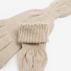 Перчатки женские, цвет бежевый, размер 18 - Фото 3