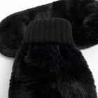 Варежки женские, цвет чёрный, размер 18 - Фото 3