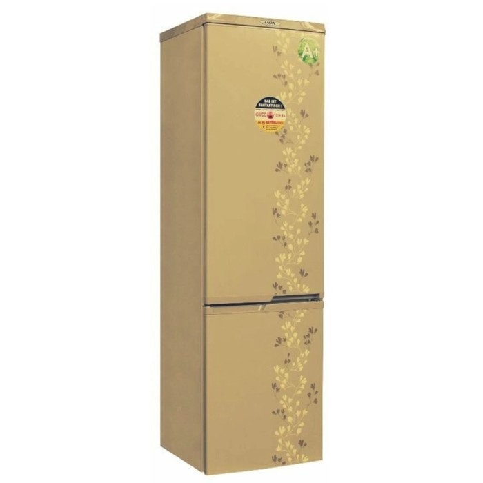 Холодильник DON R-295 ZF, двухкамерный, класс А+, 346 л, золотой цветок - Фото 1