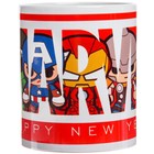 Кружка "Новый год" 350 мл, Мстители - фото 24383138