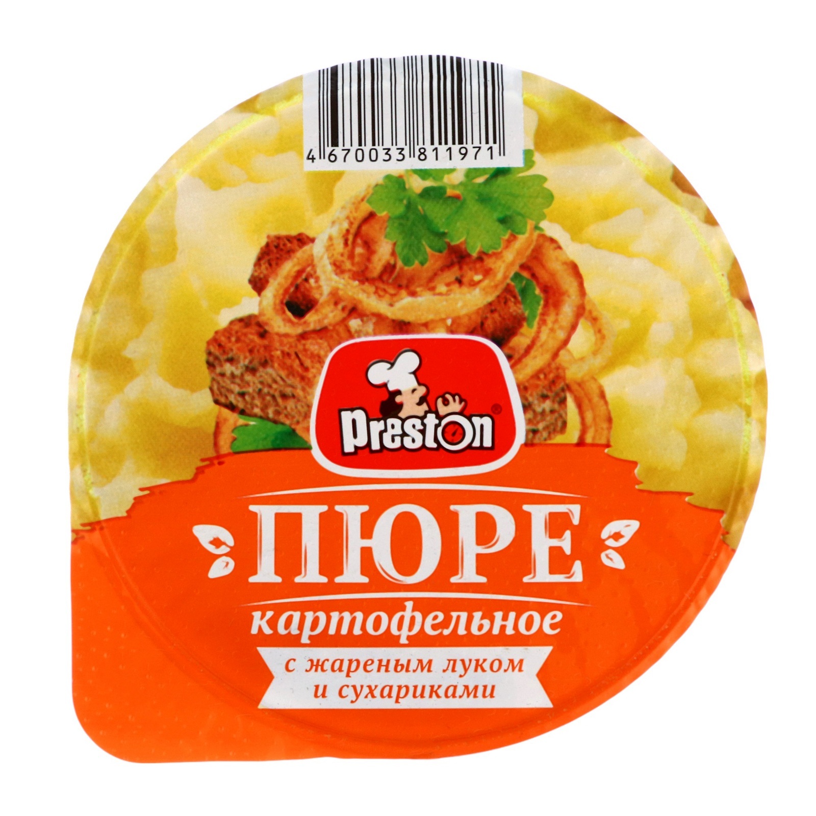 Пюре картофельное с жареным луком и сухариками Preston (стакан), м/п, 40 г  (7943203) - Купить по цене от 59.00 руб. | Интернет магазин SIMA-LAND.RU