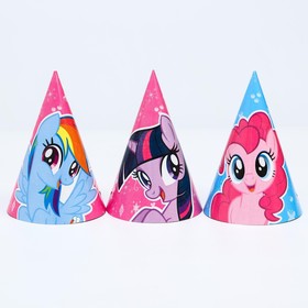 

Набор бумажных колпаков "С Днем Рождения", My Little Pony, 10 шт