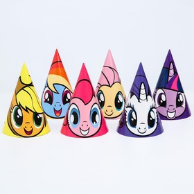 

Набор бумажных колпаков "С Днем Рождения", My Little Pony, 10 шт