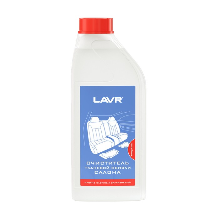 Очиститель тканевой обивки салона LAVR "Против сложных загрязнений" 1:5-10, 1л - Фото 1