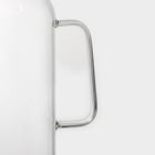 Кувшин для воды Magistro «Богема», 2 л, 9.7×32 см, с металлической крышкой, стекло, прозрачный, серебристая крышка - Фото 5