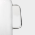 Кувшин для воды Magistro «Богема», 2 л, 9.7×32 см, с металлической крышкой, стекло, прозрачный, серебристая крышка - Фото 5