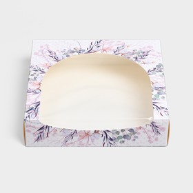 

Коробка складная «Цветы», 20 х 20 х 5 см