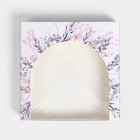 Кондитерская упаковка, коробка с PVC окном, «Цветы», 20 х 20 х 5 см  (артикул 9115848)  большой выбор товаров оптом и в розницу по низким ценам с доставкой