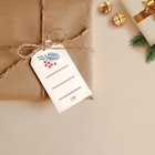Открытка-шильдик на подарок «Новогодний», 5 × 9 см - Фото 3