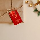 Открытка-шильдик на подарок «Новогодний шар», 7,9 х 5,8 см, Новый год - Фото 2