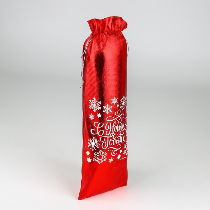 Мешочек подарочный парча «От Деда Мороза» ,13 х 38 см +/- 1.5 см - Фото 1