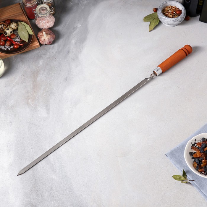 Шампур армянский «Стандарт», 65 см х 3 мм, рабочая часть 45 см - Фото 1