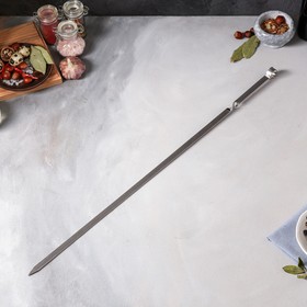 Шампур армянский, ручка металл, 67 см х 2 мм, рабочая часть 55 см