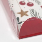 Коробка для кондитерских изделий с PVC крышкой «Ёлочные шары», 21 х 21 х 3 см, Новый год - Фото 6
