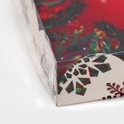 Коробка для кондитерских изделий с PVC крышкой «Яркого праздника», 21 х 21 х 3 см, Новый год - Фото 6