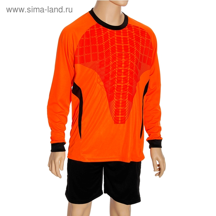 Форма футбольная вратаря р. 2ХL, рост 170-175 см, цвет черный-оранжевый - Фото 1