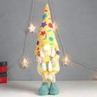 Кукла интерьерная свет "Бабусечка в ярком наряде, с карандашом" 52х13х12 см - фото 319023350