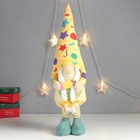 Кукла интерьерная свет "Бабусечка в ярком наряде, с карандашом" 52х13х12 см - Фото 2